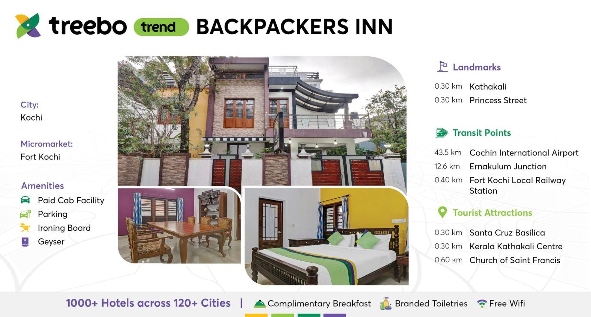 Treebo Backpackers Inn Kochi Eksteriør bilde